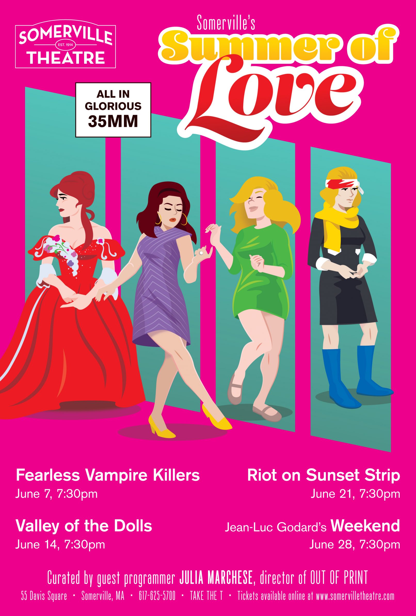 Somerville’s Summer of Love film series poster